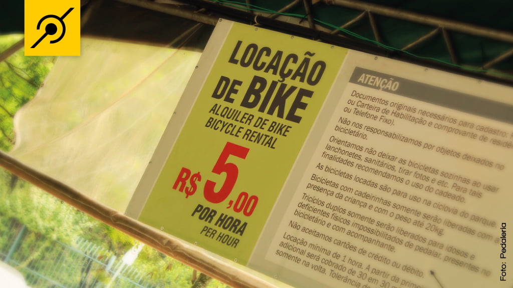 aluguel de bicicleta - Parque Ibirapuera