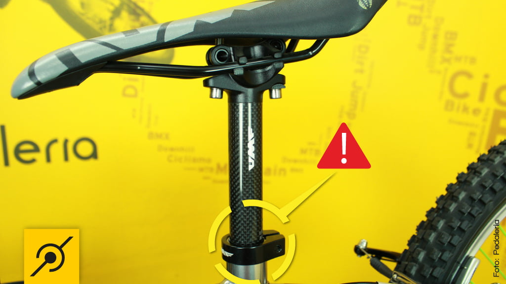 Se o canote for de carbono, não prenda a bike no suporte de manutenção por ele, utilize a ferramenta específica para isso, que vai presa dentro do quadro, no seat tube.