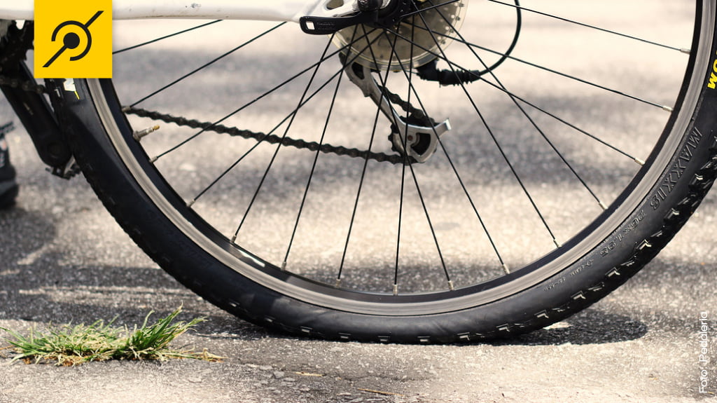 Calibragem pneu de bicicleta