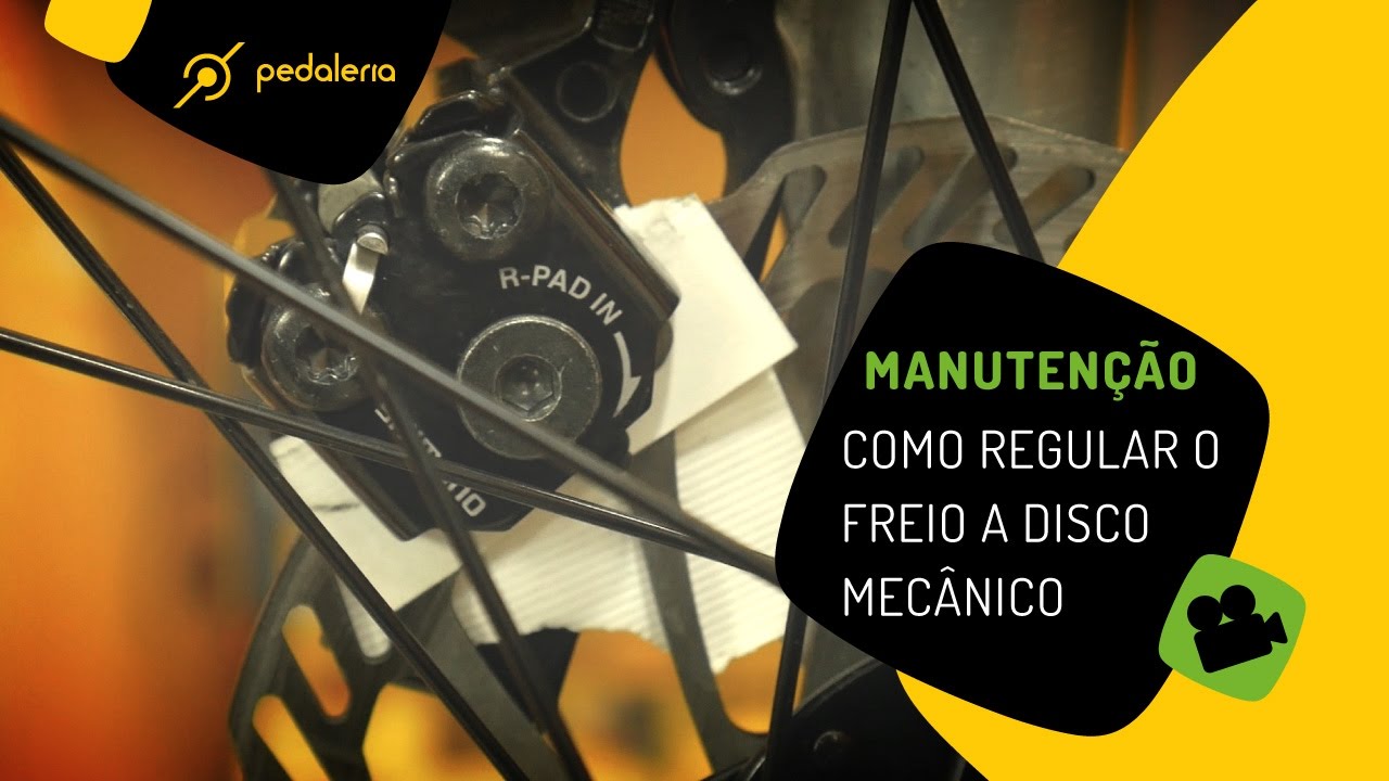 3 dicas para regular o freio da bike? Freio a disco mecânico. Pedaleria
