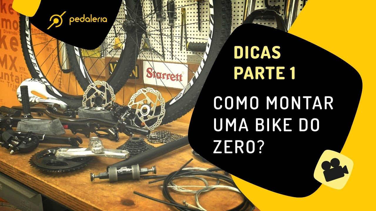 Como montar uma bike do zero, peça a peça. PARTE 1. Pedaleria