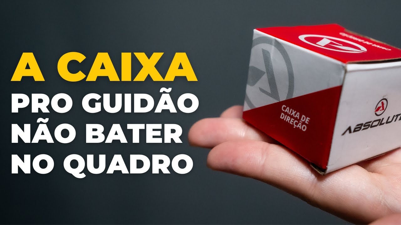 A caixa de direção que impede o guidão de bater no quadro. Pedaleria