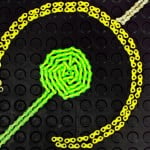 Logo da Pedaleria feito com correntes