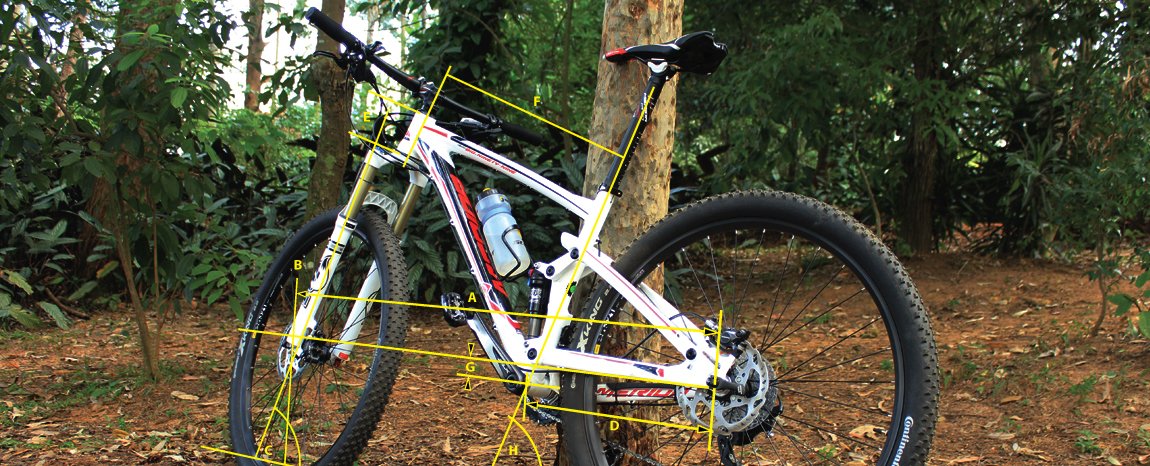 Conheça a geometria dos quadros das bikes