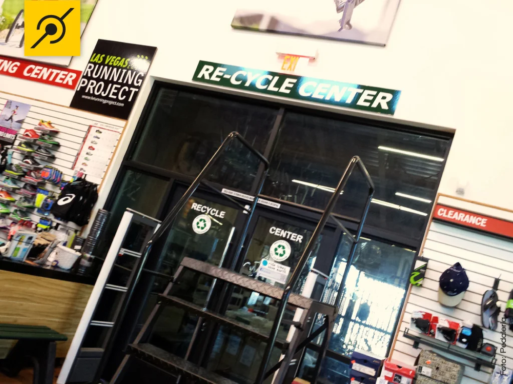 Centro de reciclagem da bike shop